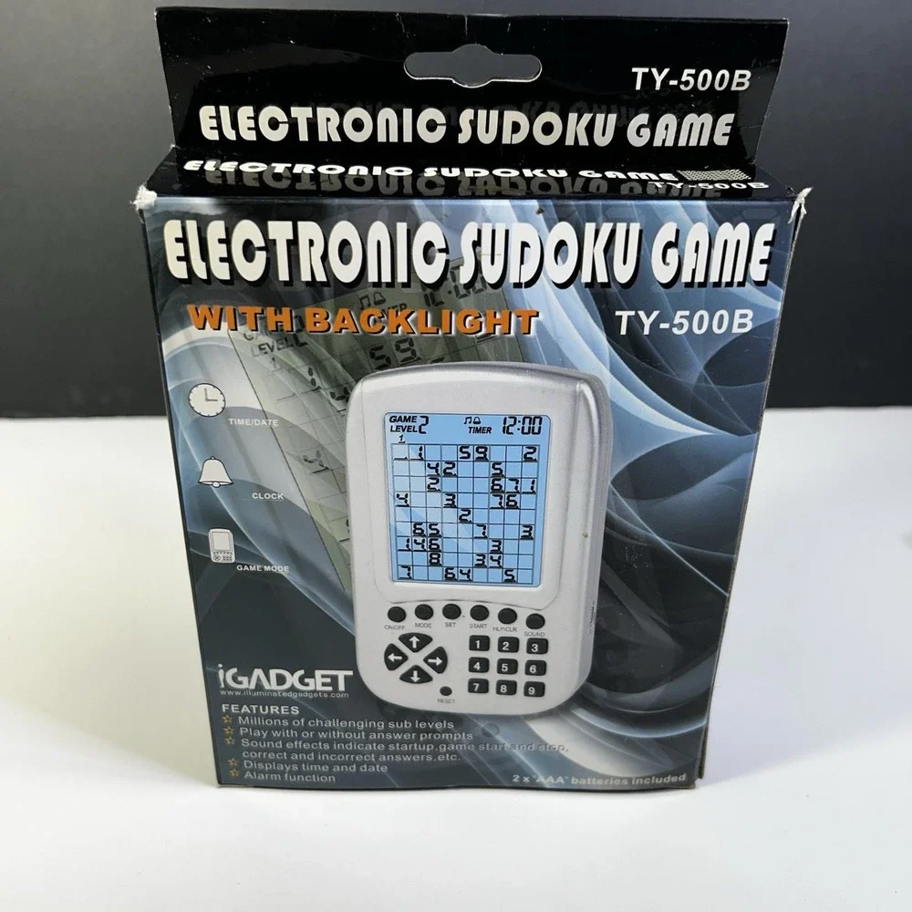 NEW‎ OPEN BOX iGadget Electronic Sudoku Game TY-500B Backlit Handheld Puzzle